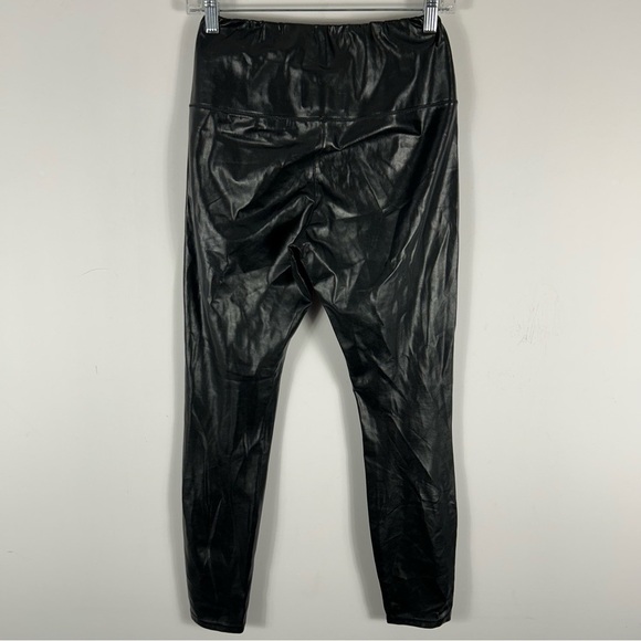 Aritzia Wilfred Free Daria Faux Leather Leggings Size Small Black High Rise - Picture 4 of 11